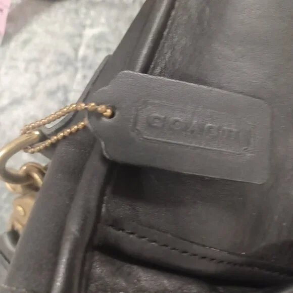 Vintage Coach Black Lexington Briefcase Messenger Satchel Bag Style #5265 - Picture 8 of 10